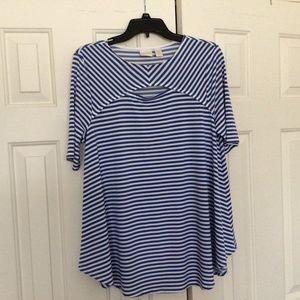 Chico’s stripe top. Size 1 ( by Chico’s)